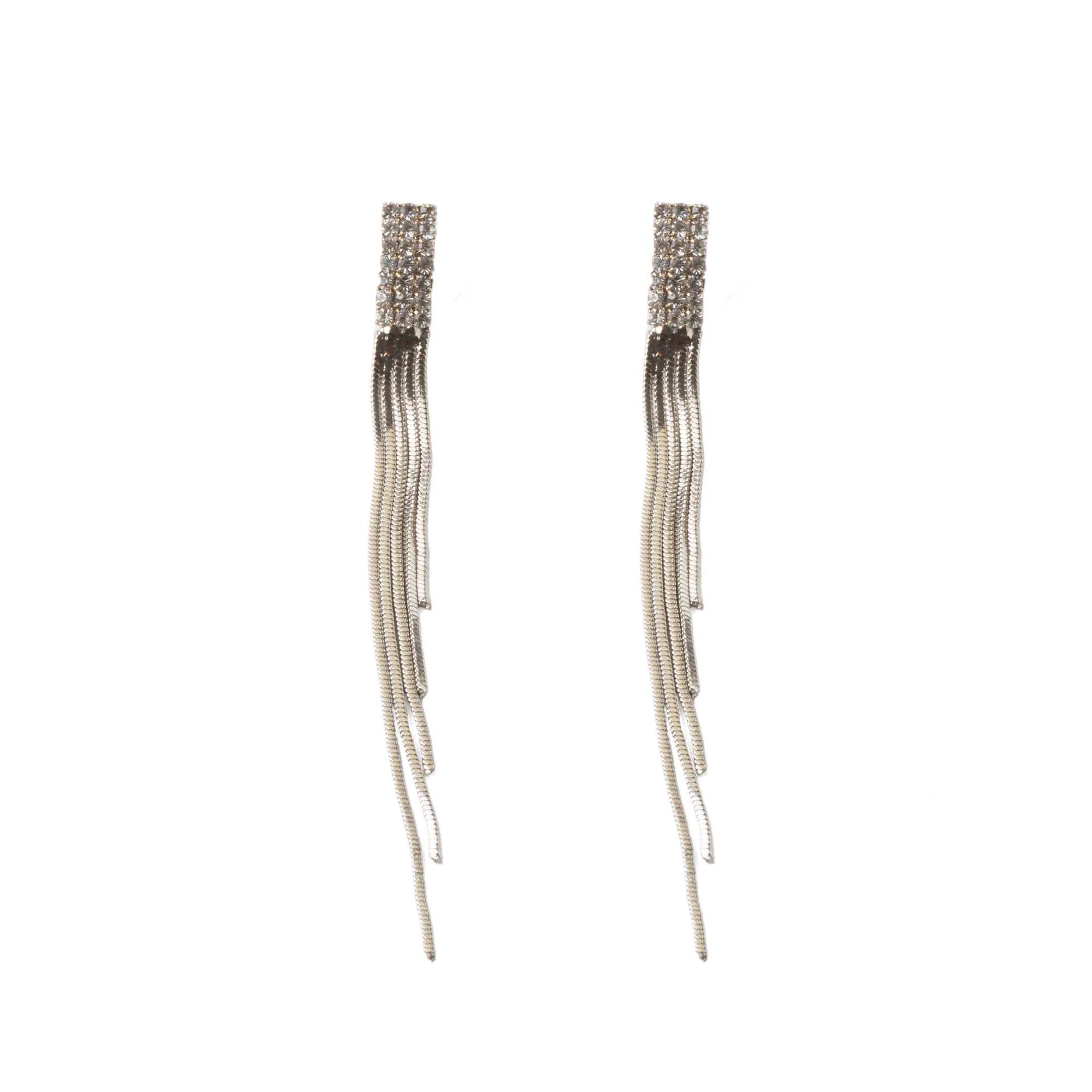 Aretes "Elegancia Luminosa" ✨: Cristales Largos y Deslumbrantes