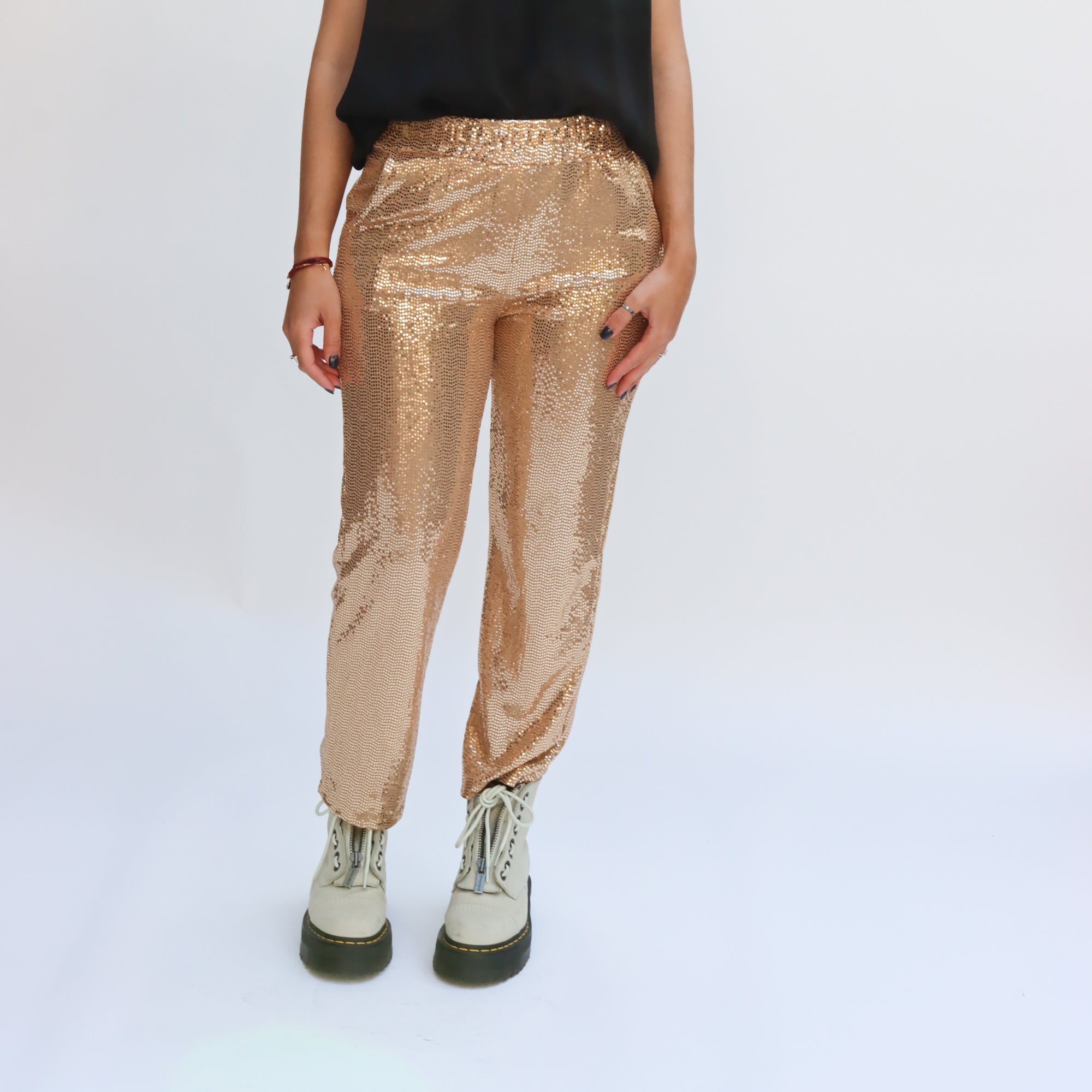 Pantalón de Lentejuelas Dorado