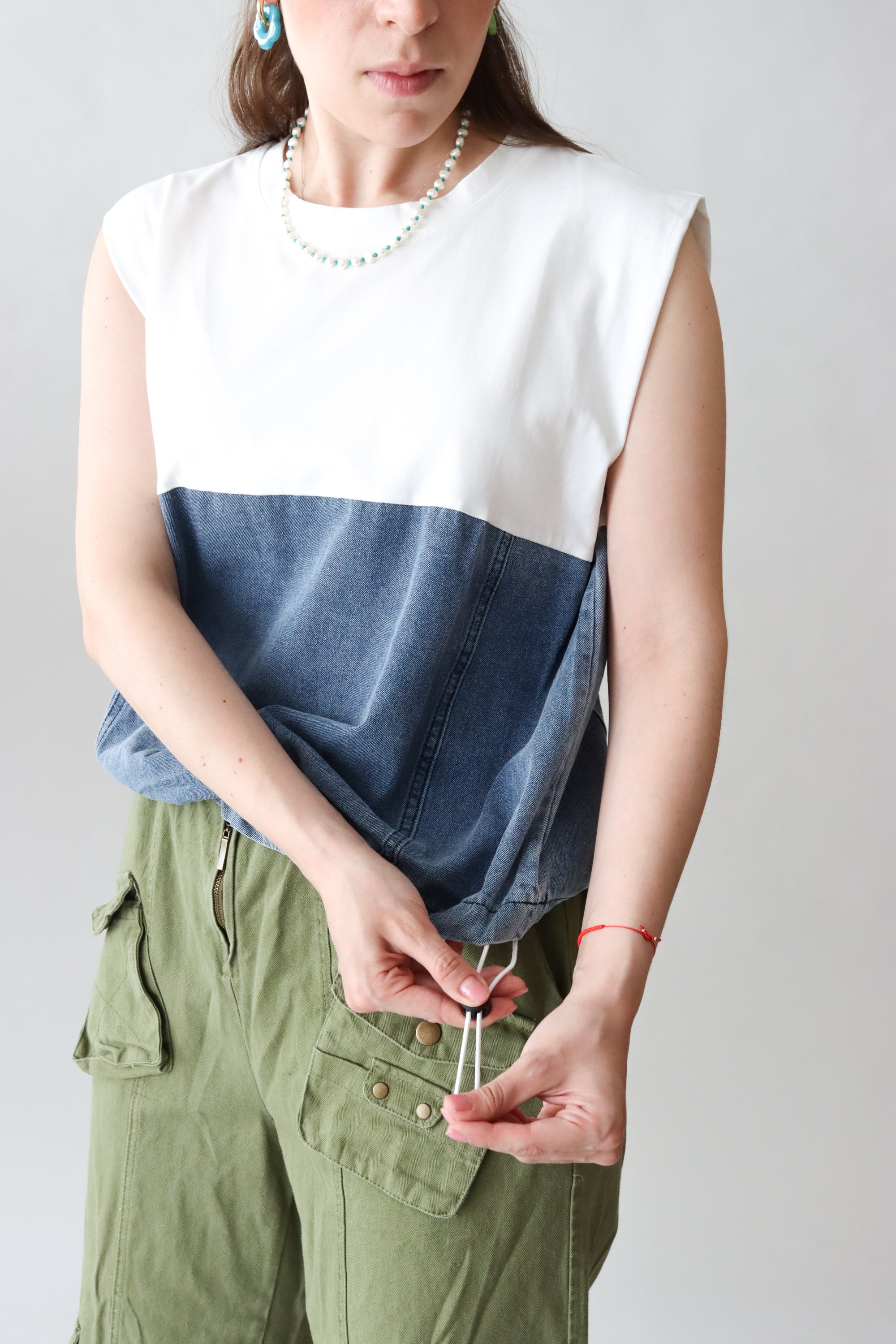 Blusa Blanca Denim
