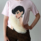 Blusa Rosa ilustrada