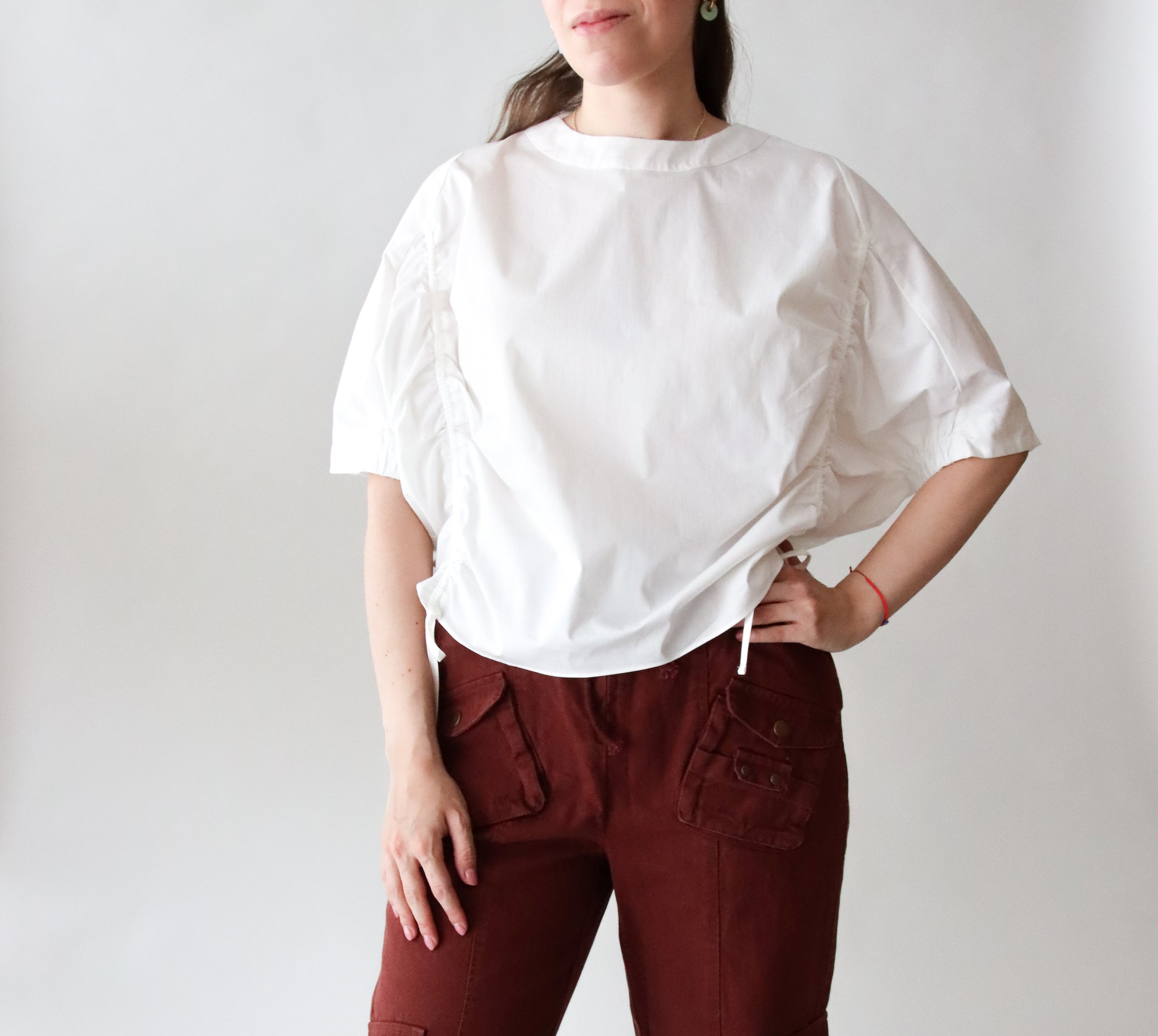 Blusa Blanca Ajustable