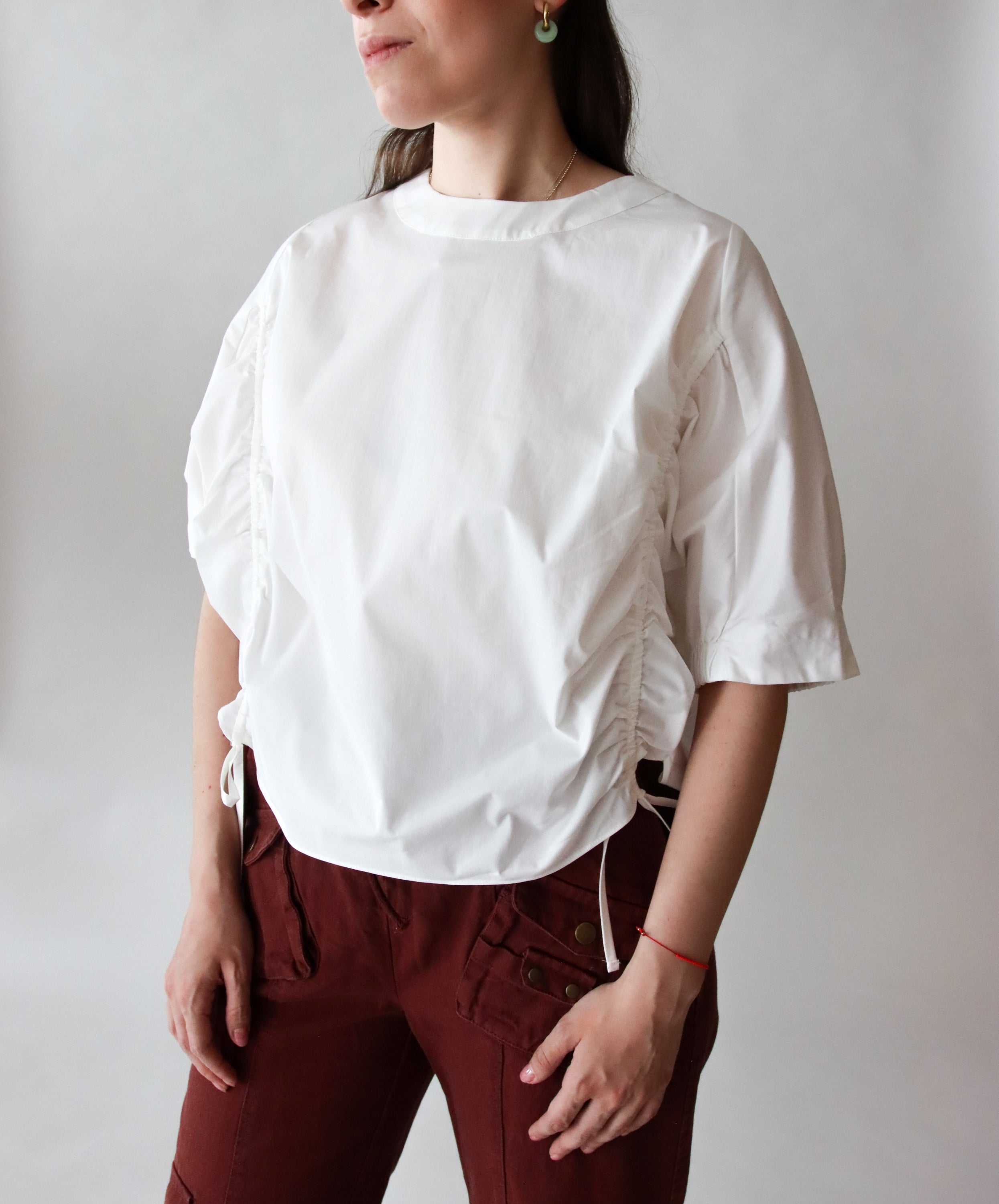 Blusa Blanca Ajustable