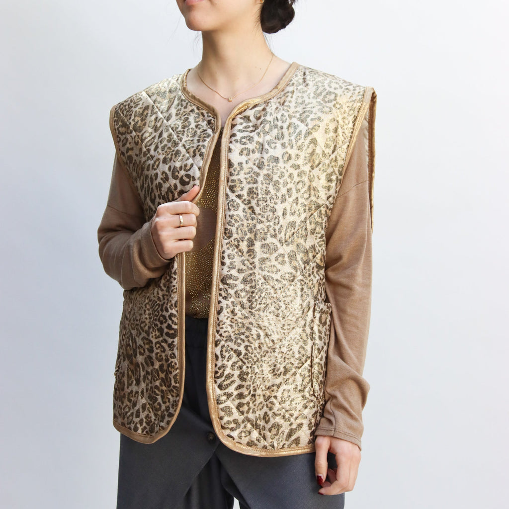 Chaleco Acolchado Animal Print