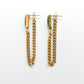 Set collar y aretes Cadena Esmeralda