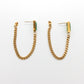 Set collar y aretes Cadena Esmeralda