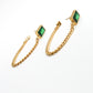 Set collar y aretes Cadena Esmeralda