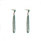Aretes Cascada Turquesa en Diseño Filigrana
