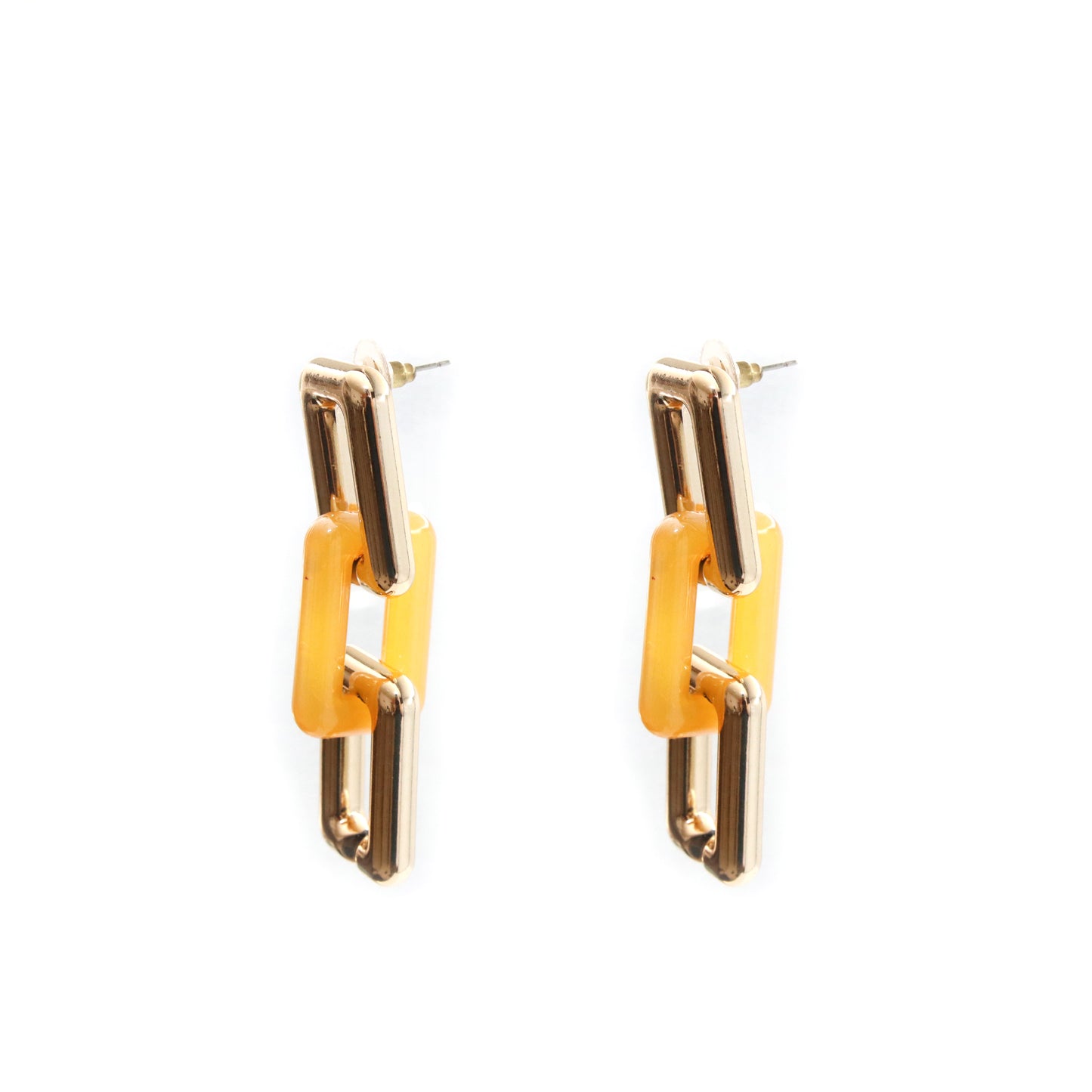 Aretes de Eslabones Entrelazados
