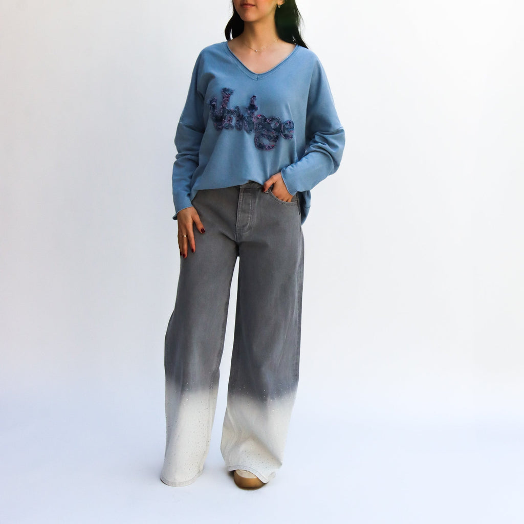 Jeans Blanco y Brillo