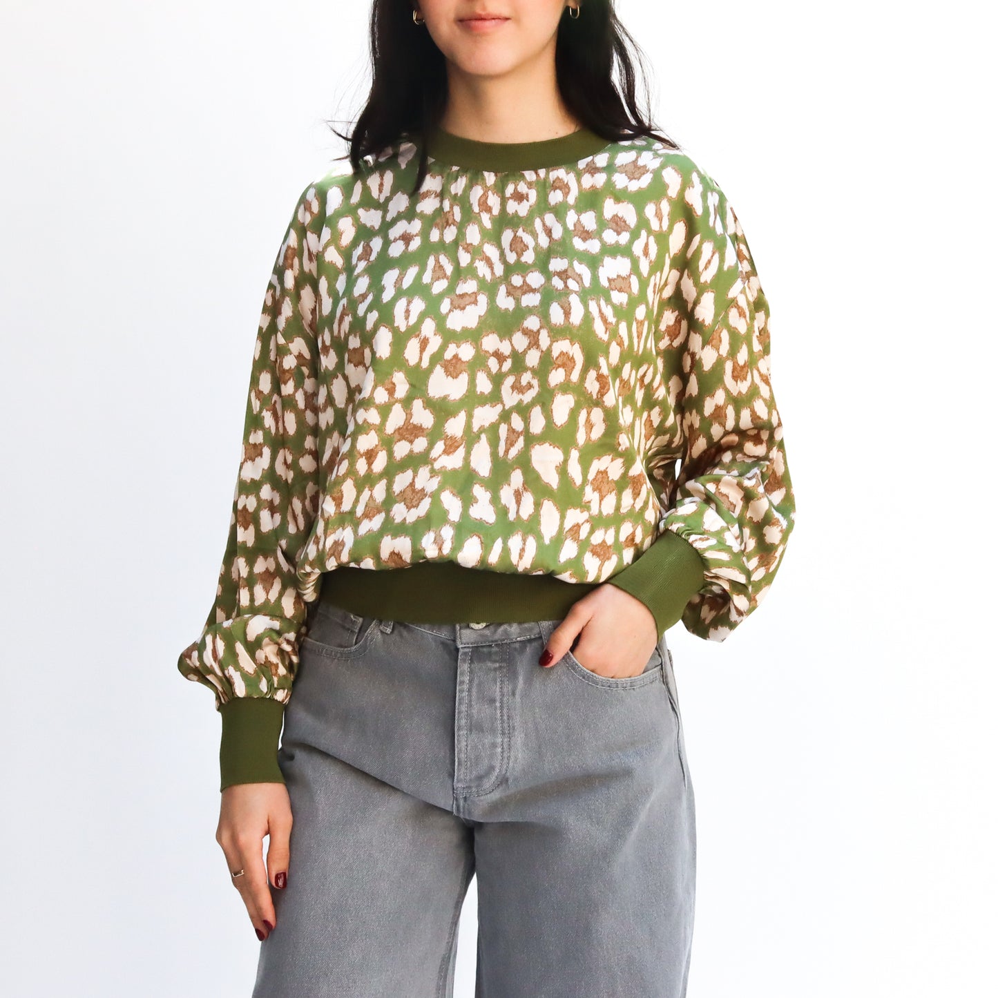 Blusa Animal Print Verde