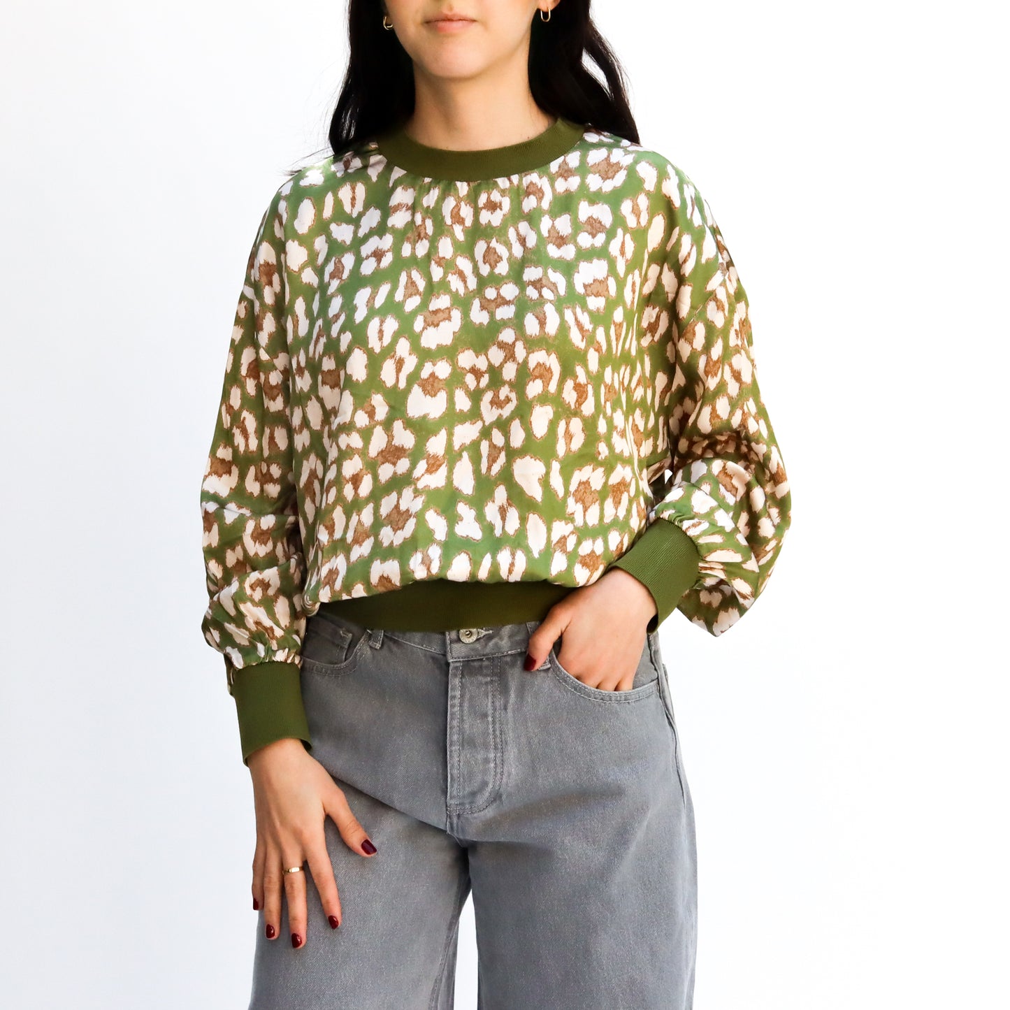 Blusa Animal Print Verde
