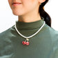 Collar de Perlas Chicas con Cerecitas Rosas