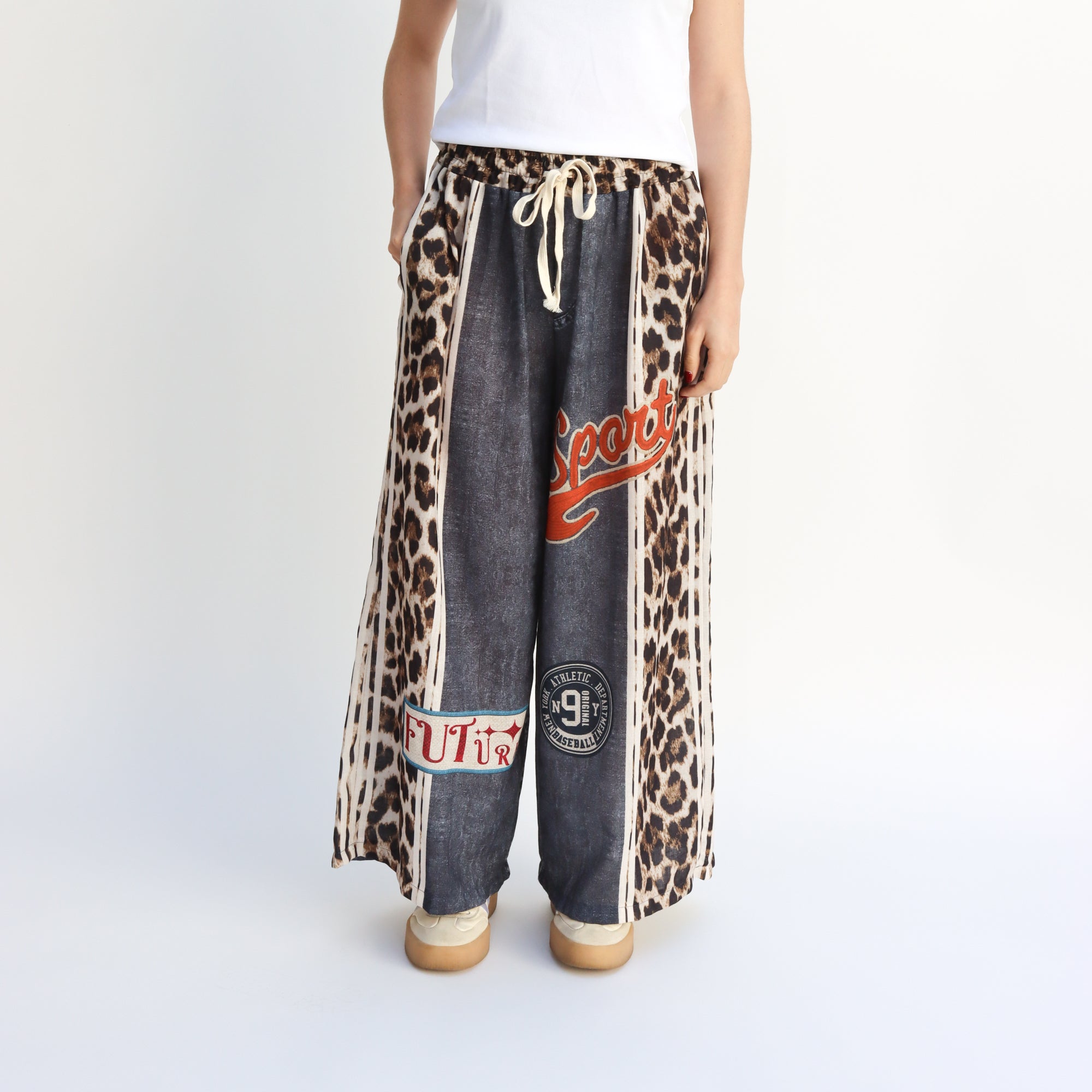 Pantalón Elástico tipo Mezclilla de Animal Print