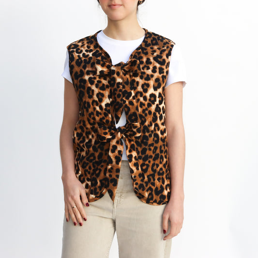 Chaleco con lazos Animal Print