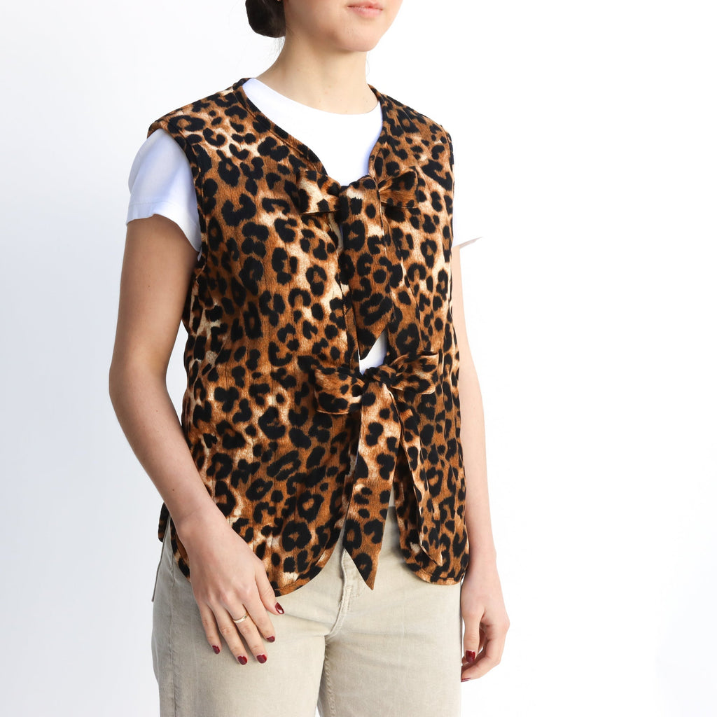 Chaleco con lazos Animal Print