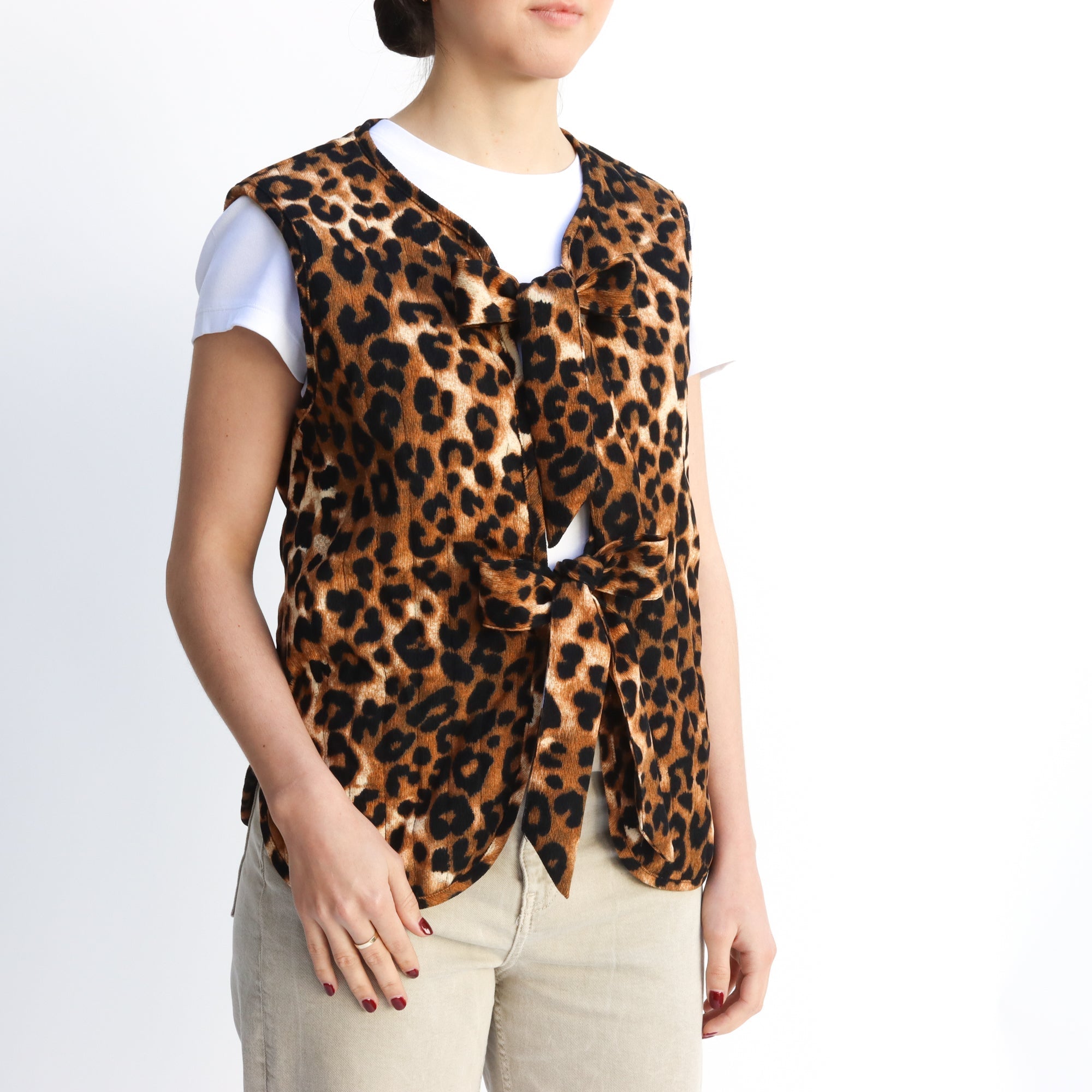 Chaleco con lazos Animal Print