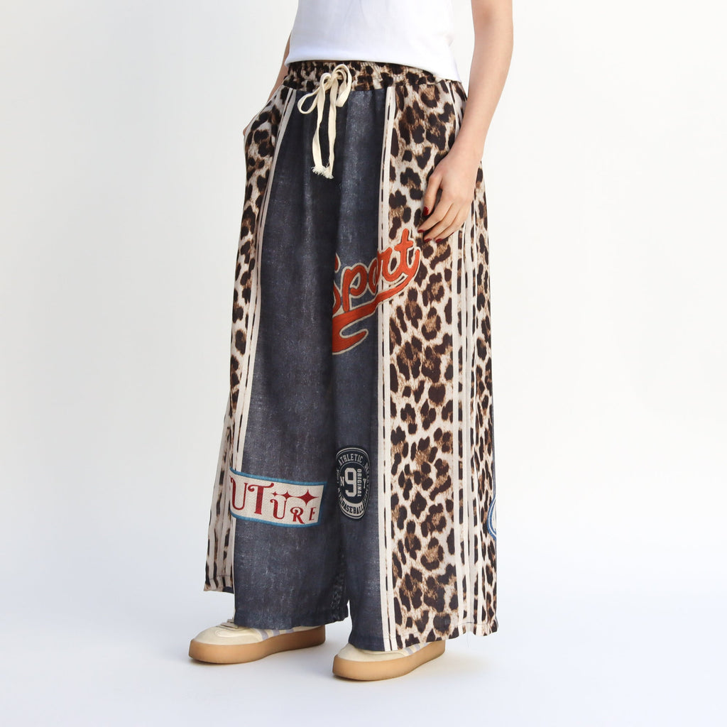 Pantalón Elástico tipo Mezclilla de Animal Print