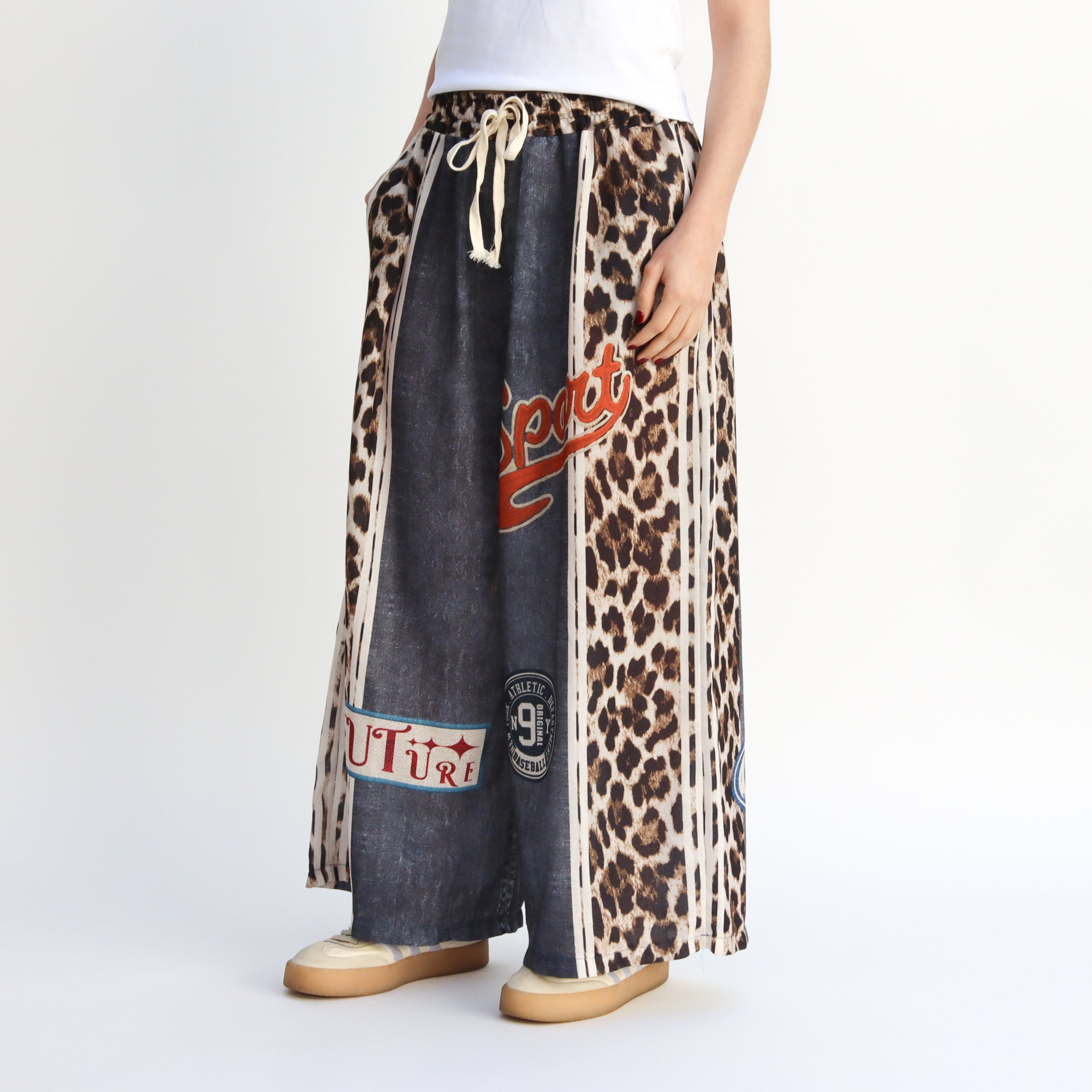 Pantalón Elástico tipo Mezclilla de Animal Print