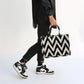 Bolsa Chica Blanco y Negro "Zig Zag"