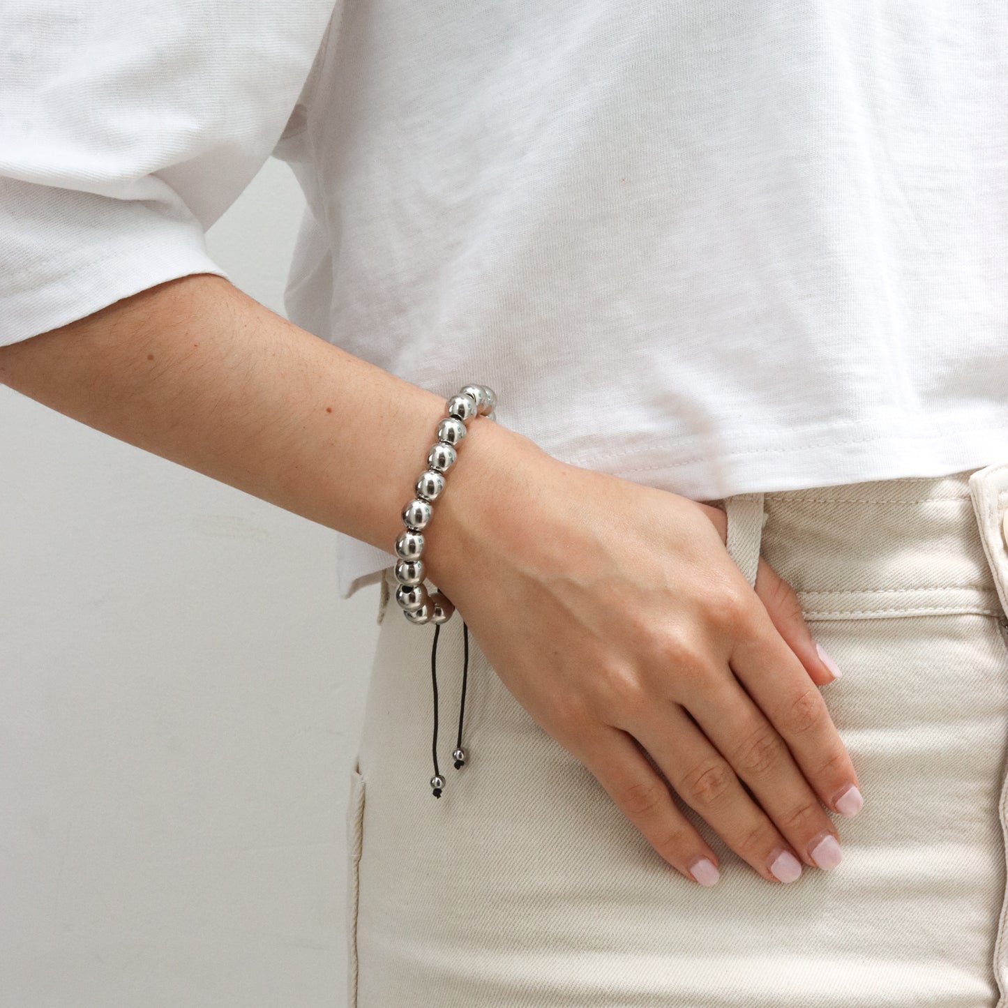 Pulsera de bolitas grande