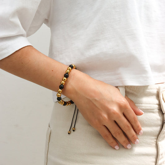Pulsera de bolitas grande combinada