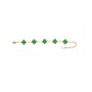Set pulsera y collar Flor verde