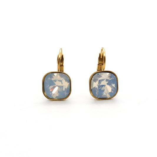 Set collar y aretes Piedra Blanca