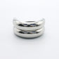 Hair Cuff Double Silver