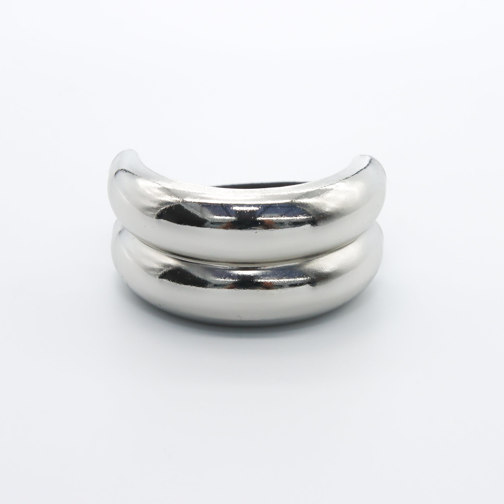 Hair Cuff Double Silver