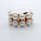 Hair Cuff  White Pearls