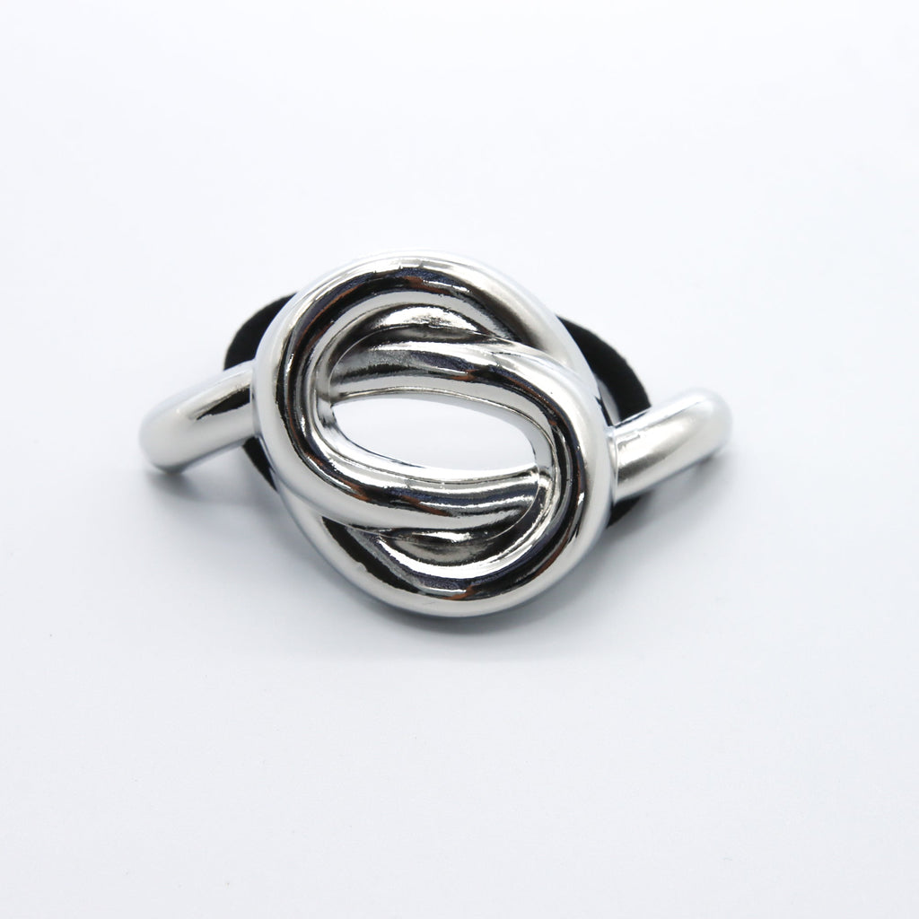 Hair Cuff Silver Knot