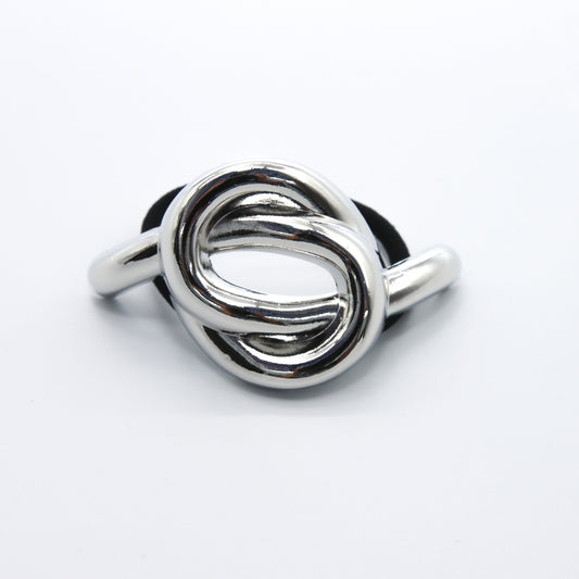 Hair Cuff Silver Knot