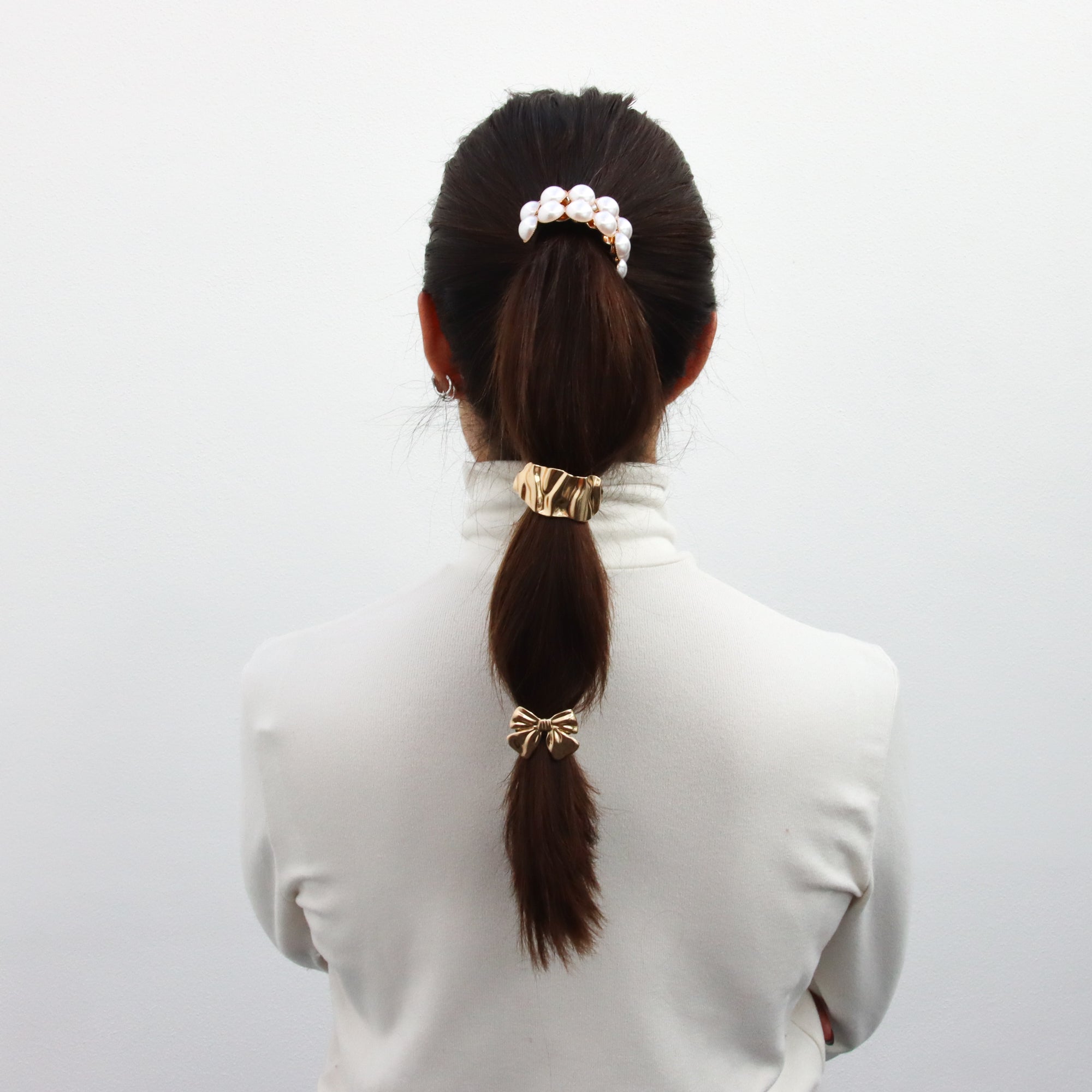 Hair Cuff Wavy Metal
