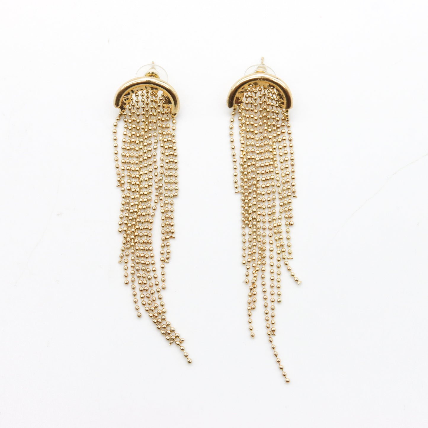 Aretes cascada dorados