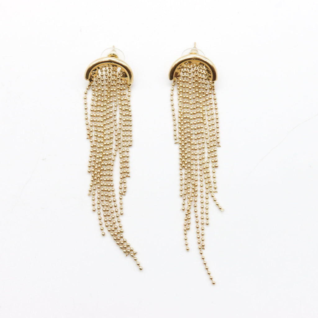 Aretes cascada dorados