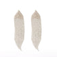 Aretes Cascada Triangular Oro y Plata