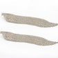 Aretes Cascada Triangular Oro y Plata