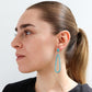 Aretes Cascada Turquesa en Diseño Filigrana