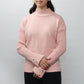 Conjunto Rosa de Punto y Cuello Alto